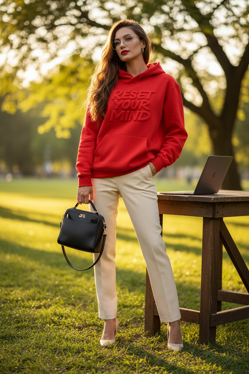 RESET YOUR MIND™ 3D PUFF STATEMENT HOODIE