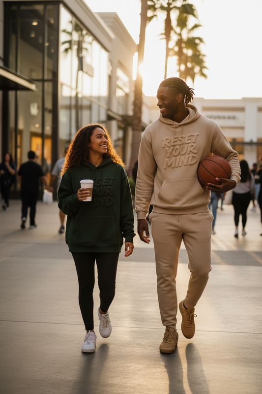 RESET YOUR MIND™ 3D PUFF STATEMENT HOODIE