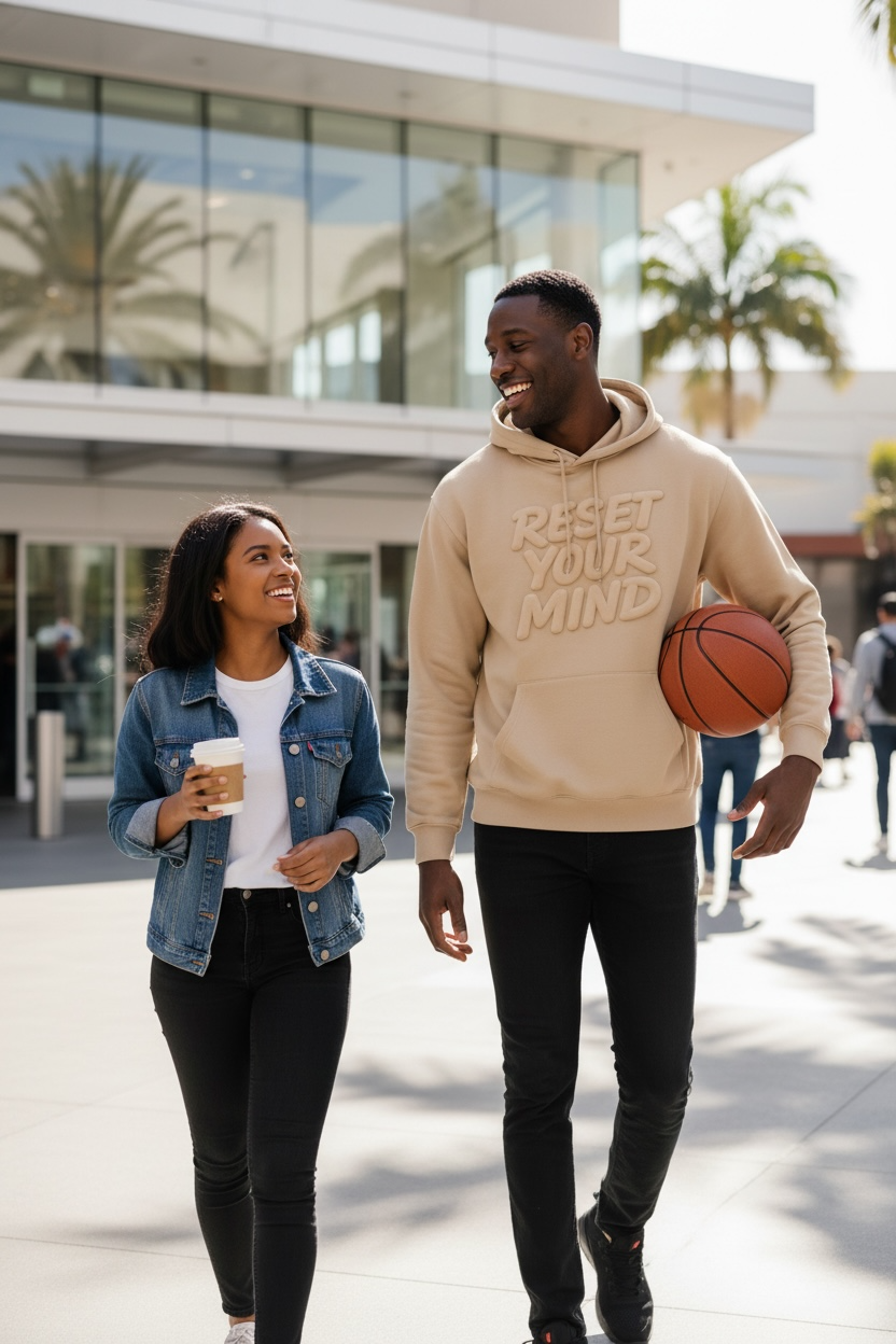 RESET YOUR MIND™ 3D PUFF STATEMENT HOODIE